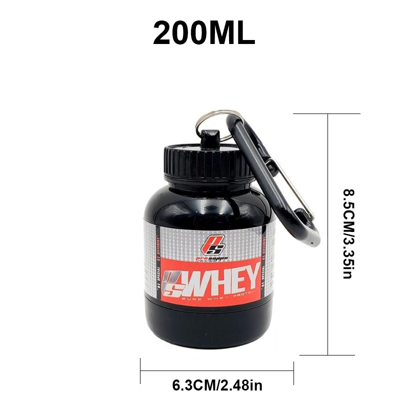 Whey Protein Isolate - 100/200ml 휴대용 단백질 분말 보충 용기