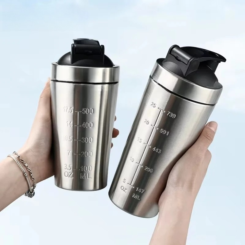 Whey Protein Isolate - 1개 스테인리스 스틸 단백질 파우더 쉐이커