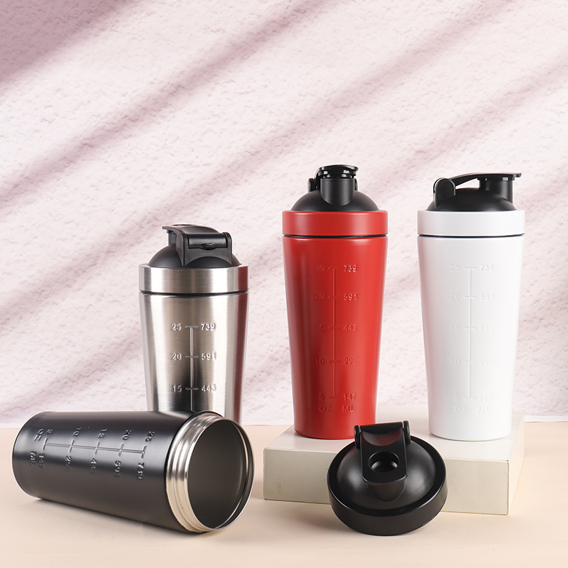 Whey Protein Isolate - 500ML/750ML 스테인레스 스틸 단백질 파우더 셰이커