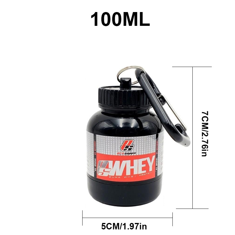 100/200ml 휴대용 단백질 분말 보충 용기 경량  - Whey Protein Isolate 리뷰 및 가격