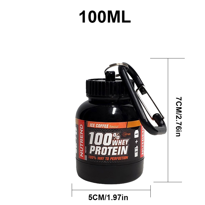 100/200ml 휴대용 단백질 분말 보충 용기 경량  - Whey Protein Isolate 리뷰 및 가격
