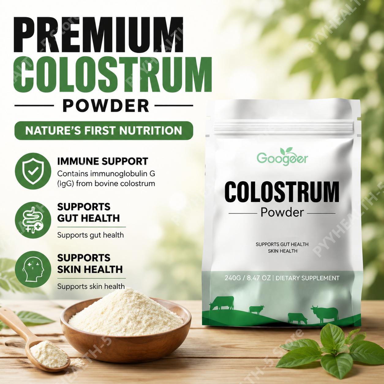 구거 초유분말은 장 건강과 피부 건강을 지원하며, 면역 - Colostrum Bovine Powder 리뷰 및 가격