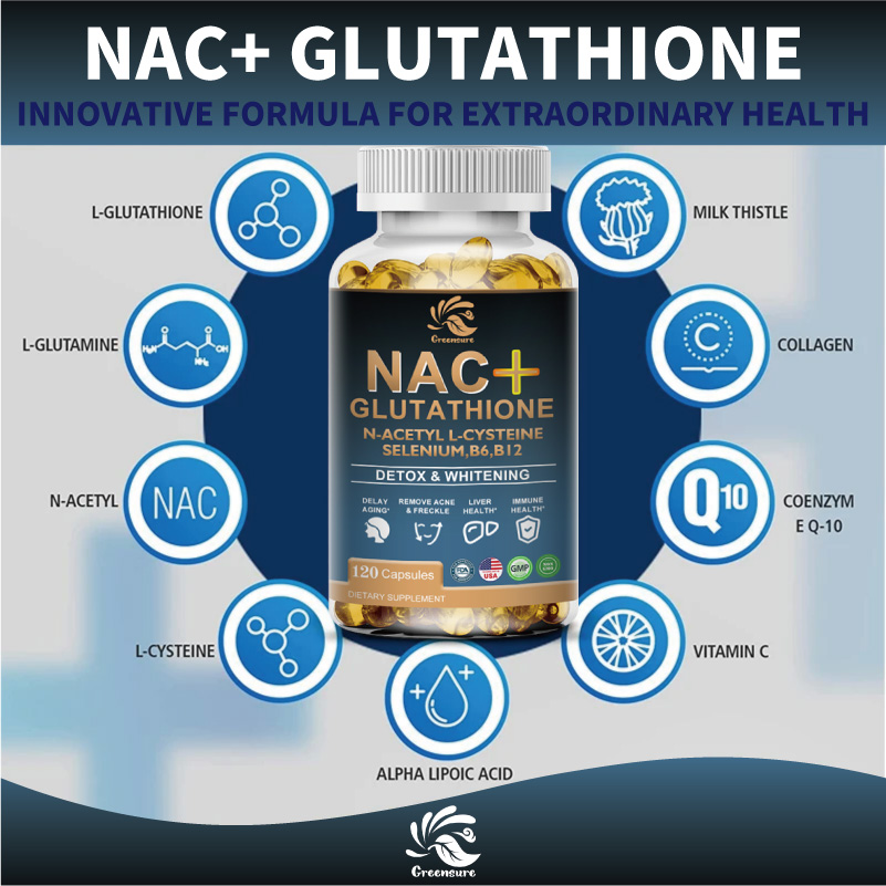 Greensure NAC 글루타티온 캡슐 N-아세틸 시 - Nac N Acetyl Cysteine 리뷰 및 가격
