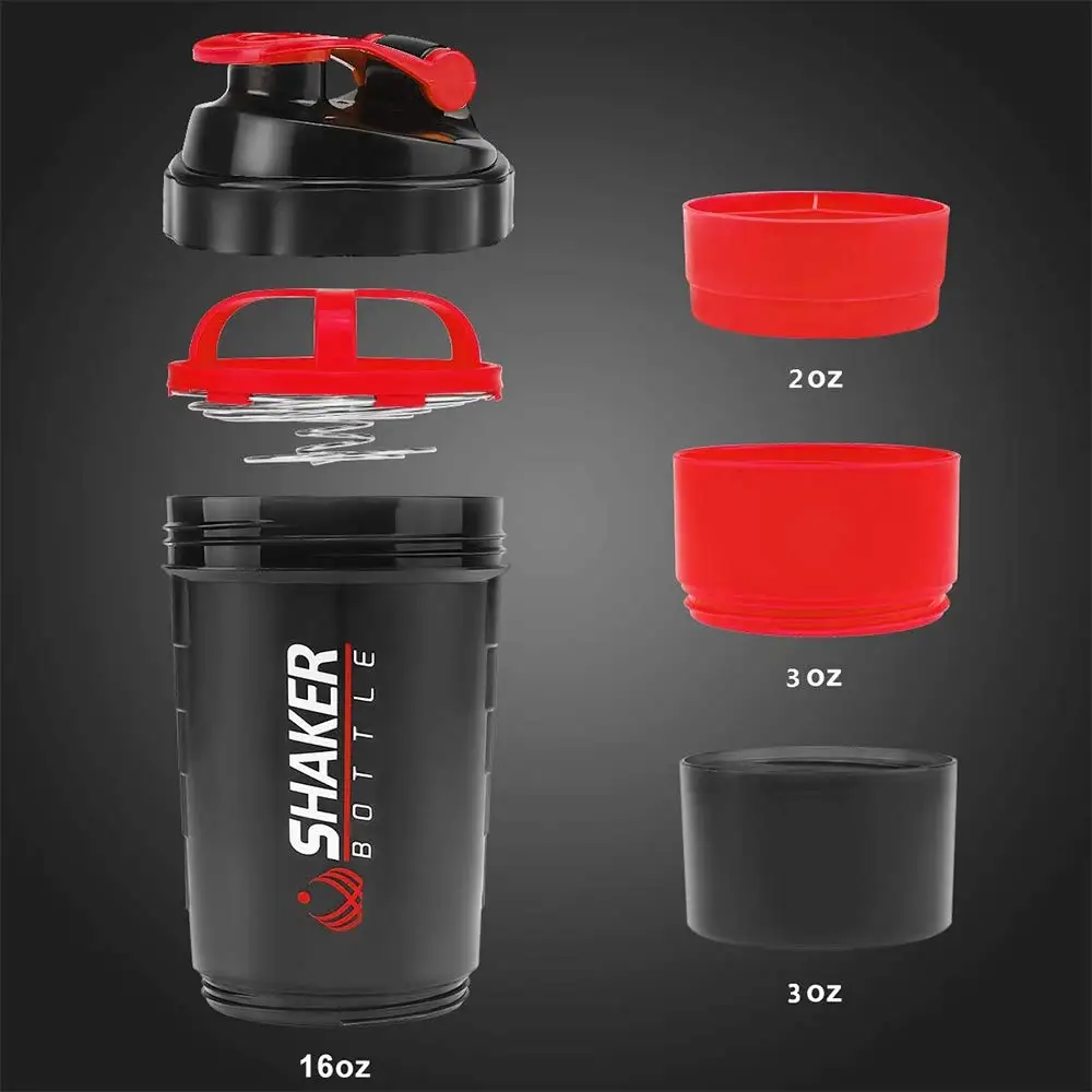 500ml 계층화 된 단백질 병 파우더 셰이커 (파우더 - Whey Protein Isolate 리뷰 및 가격