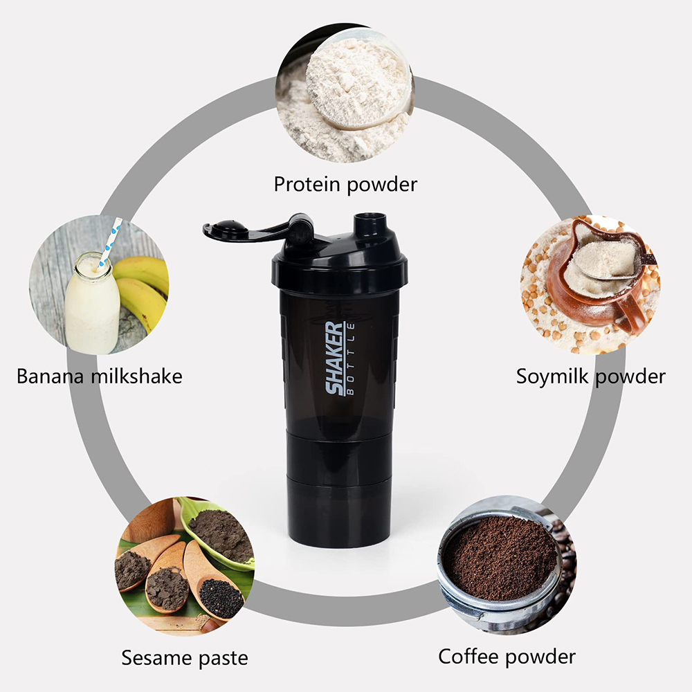 3 층 셰이커 단백질 병 분말 쉐이크 컵 물병 플라스틱 - Whey Protein Isolate 리뷰 및 가격
